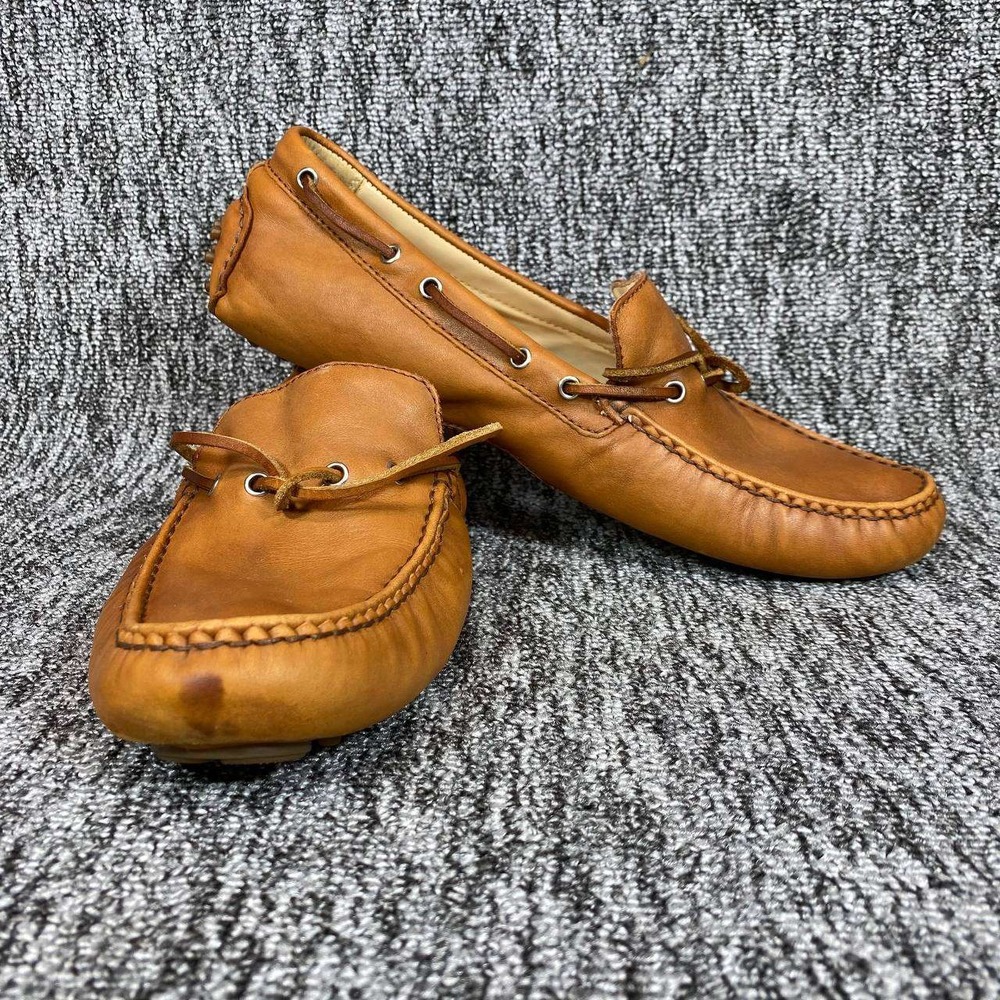 Cole Haan Grant Canoe Driving Moccasins Women 10.5B British Tan Leather Loafers